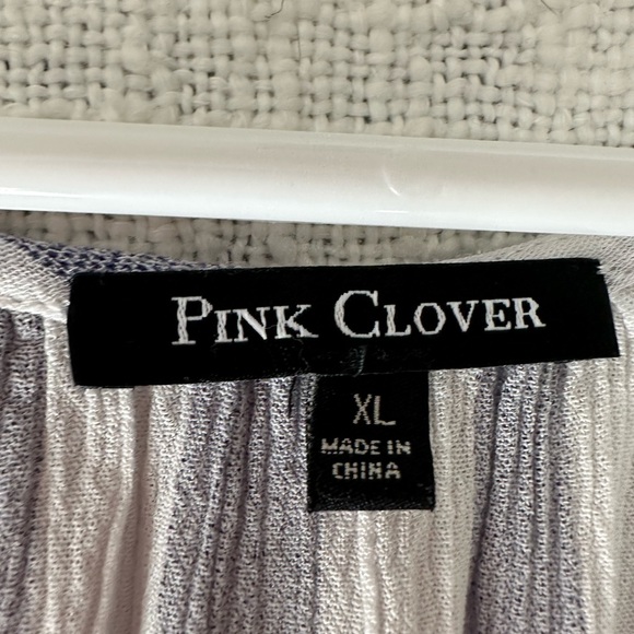 White and blue crossover summer top - Picture 4 of 4